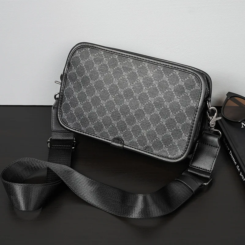 Men's Shoulder Bag Korean Style Small Casual Satchel Crossbody Bag Fashionable Trendy