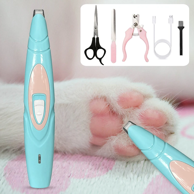 

Electric Dog Clippers Professional Pet Foot Hair Trimmer Dog Grooming Hairdresser Dog Shear Butt Ear Eyes Hair Cutter Pedicure