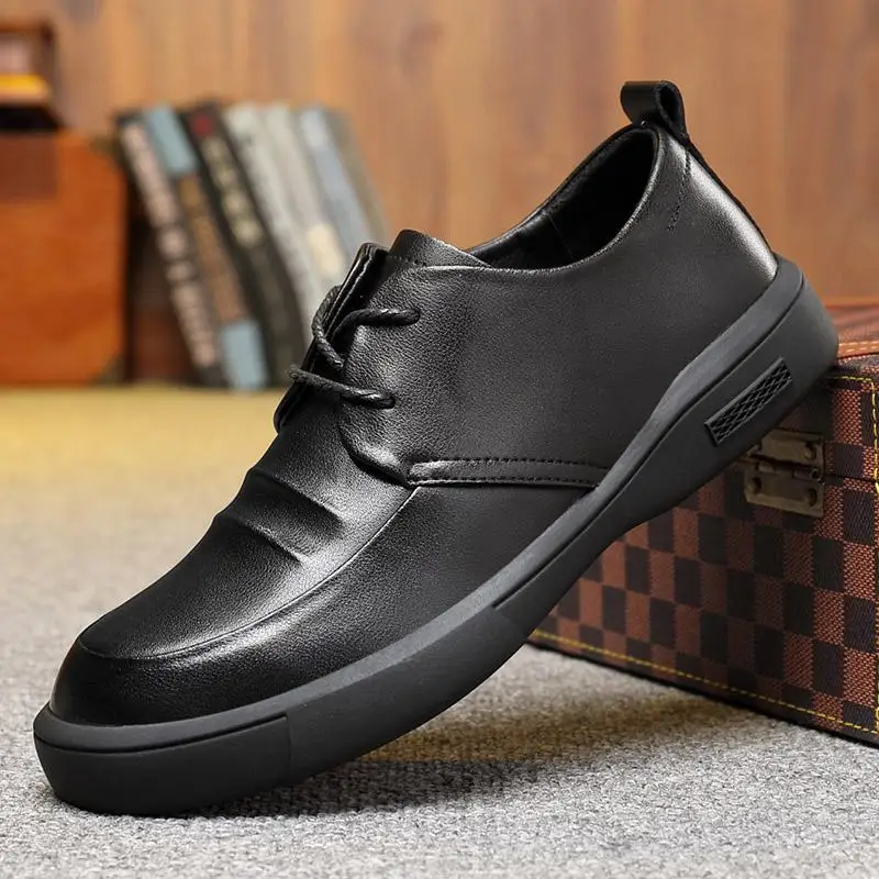 

Autumn and Winter Leather Shoes Men's Stitching Business Formal Wear Casual Pointed British Style Suit Wedding Wedding Shoes