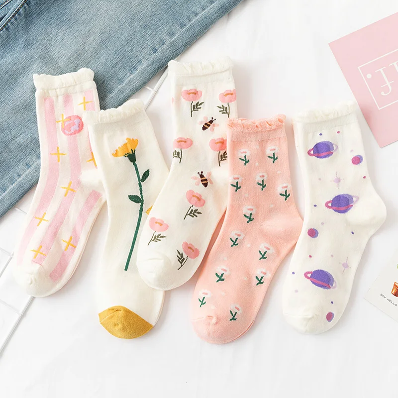 

Милая японская женская модель в стиле "Лолита", модель средней длины, новинка Gyaru, милые вещи, забавные носки в стиле Харадзюку Kawai