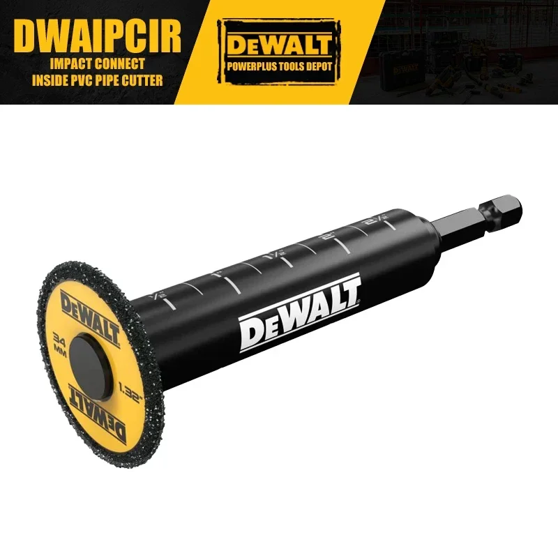 

Ударное соединение DEWALT DWAIPCIR, внутренний резак для труб из ПВХ, аксессуары для дрели