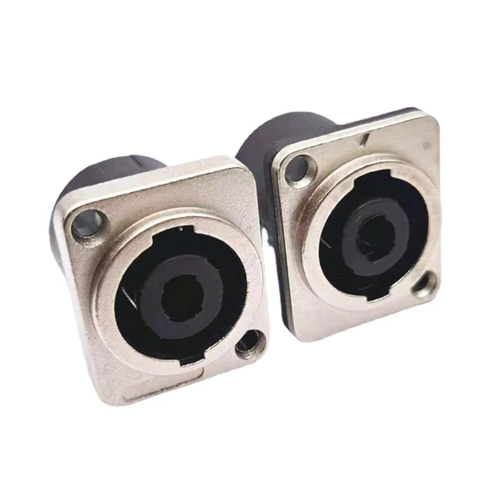 

Металлическая 4-жильная аудиогнездовая розетка, четырехъядерная гнездовая розетка на сцене, аудио микшер, маленький квадратный