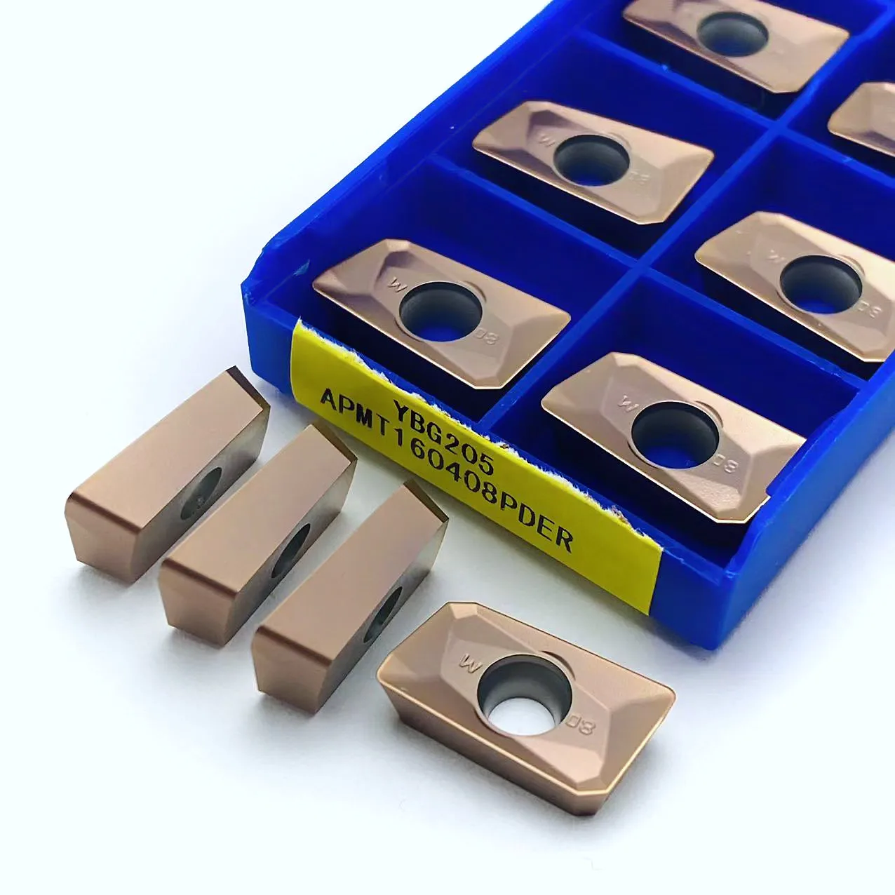 100% Высококачественные пластины APMT1135PDR YBG205 APMT160408PDER YBG205, карбидные вставки APMT1604 APMT1135, фрезерные вставки из нержавеющей стали