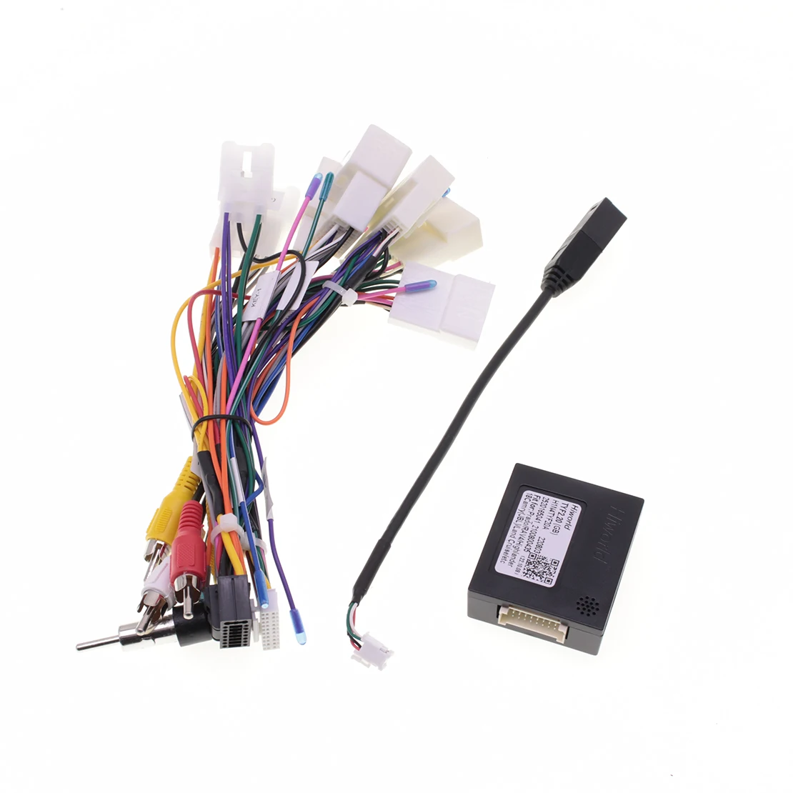 

Radio Stereo Car Wire Harness Cable Adapter Aftermarket w/ Canbus BOX For Toyota