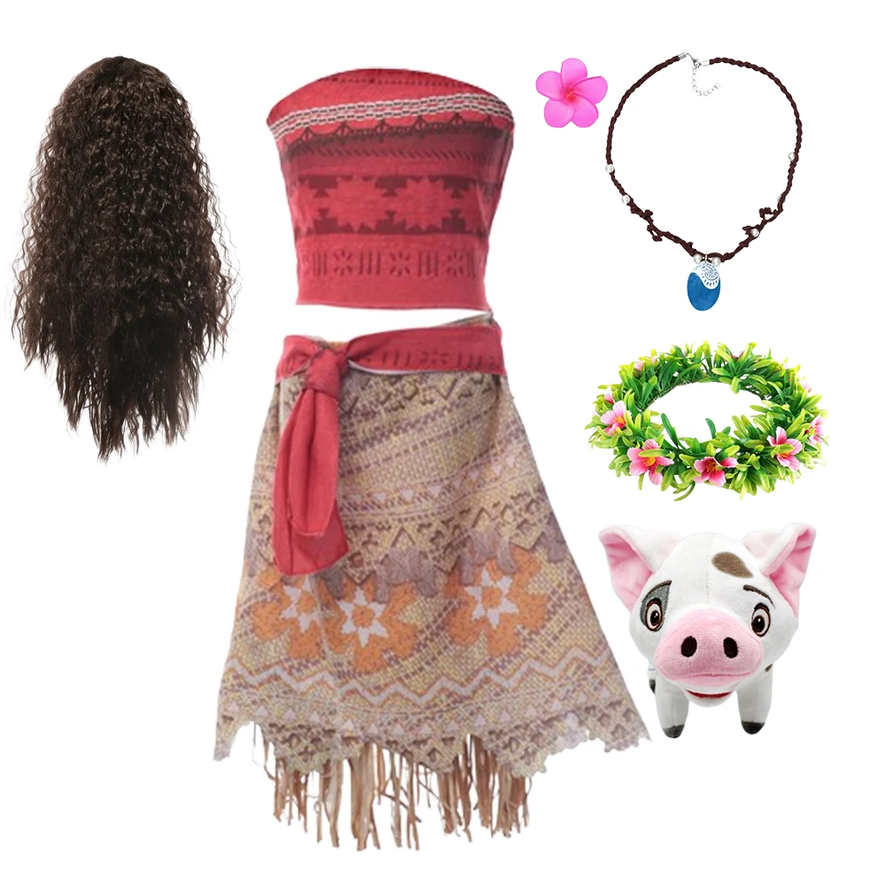 Костюм Моаны для девочек детская одежда принцессы платья с открытой спиной детей