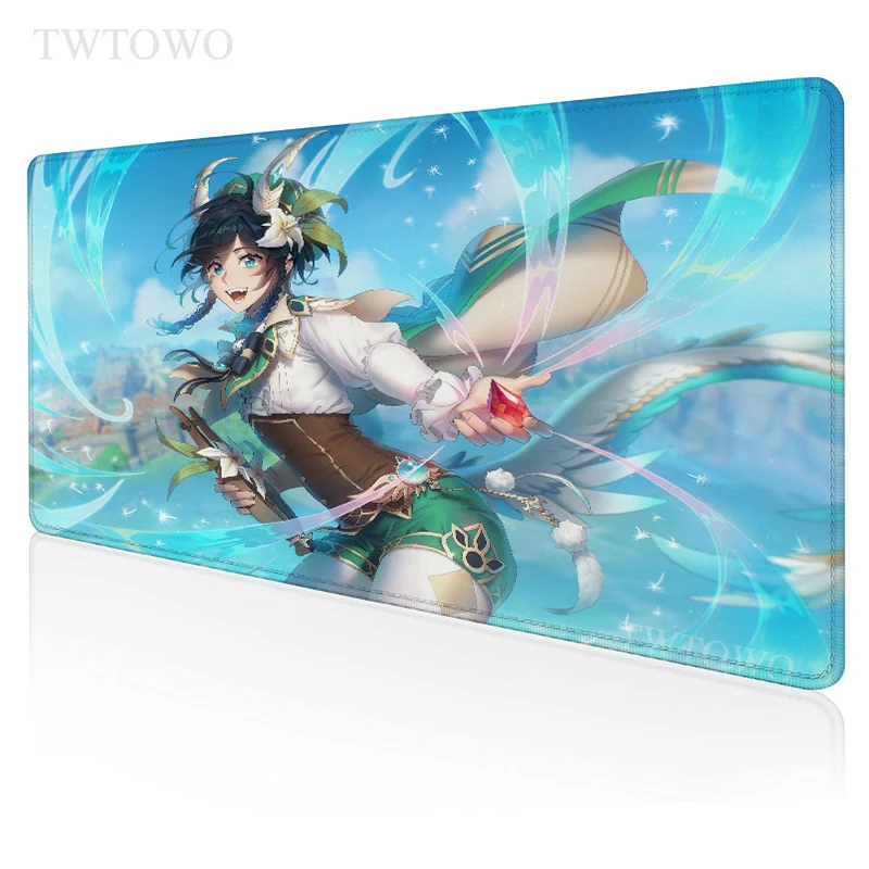 

Genshin Impact Venti Mouse Pad Gaming XL New Large HD Home Mousepad XXL Desk Mats Soft Office Carpet PC Mice Pad