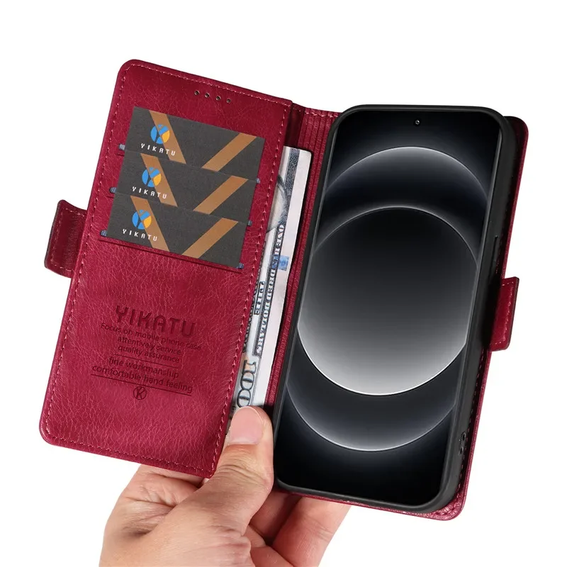 Чехол-бумажник с откидной крышкой для Xiaomi 14 Ultra 13 Lite 13T Pro Mi14 Mi13 5G кожаный чехол