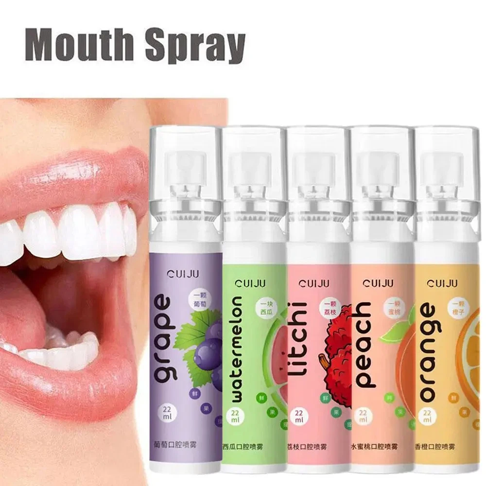 

22ml Fruit Oral Fresh Spray Gradually Remove Smoke Smell Bad Breath Fresh Breath Oral Odor Freshener Mouthwash Spray Oral Care