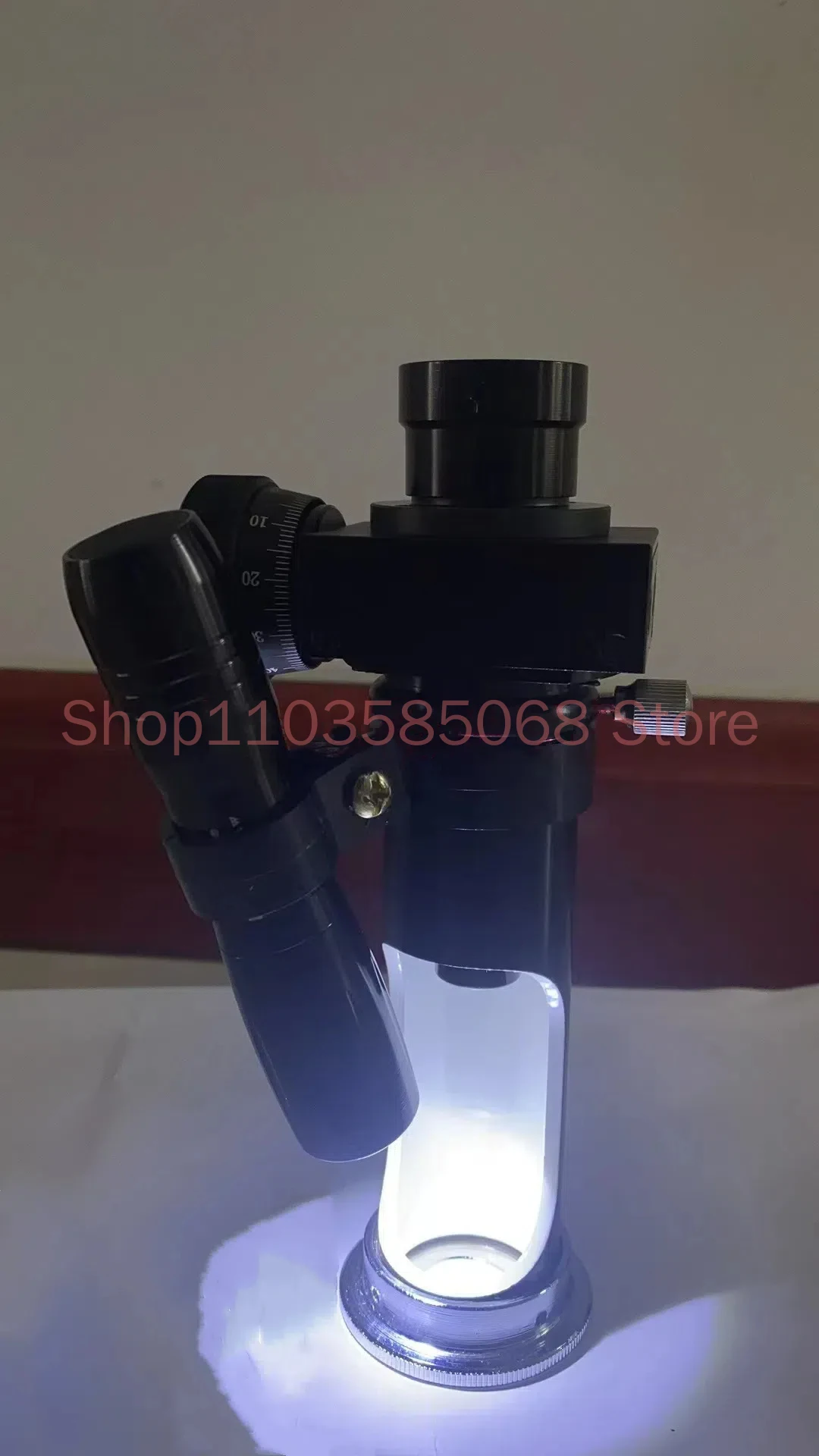 Huayin JC-10 Читающий микроскоп 20-кратный портативный для чтения с источником света