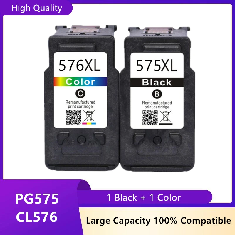 Восстановленный картридж 575 XL 576 PG575 CL576 PG-575 CL-576 для принтера Canon PIXMA TS3550i TS3551i TR4750i