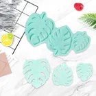 Тропическая тема пальмовый лист банан лист силиконовая помадка Смола сахарный Аромат камень украшения форма для кондитерских чашек украшение торта