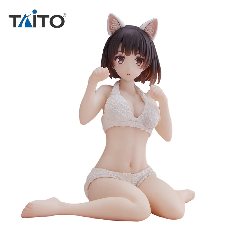 

Original TAITO Saekano: How to Raise a Boring Girlfriend Megumi Kato Cat Ear Pajamas PVC Anime Figure Action Figures Model Toys