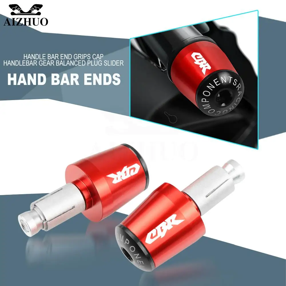

2022 For Honda CBR600RR 2003-2021 2020 2019 CBR 600 RR 2018 2017 2016 Motorcycle Handlebar Grips Silder Plug Caps Handle Bar End