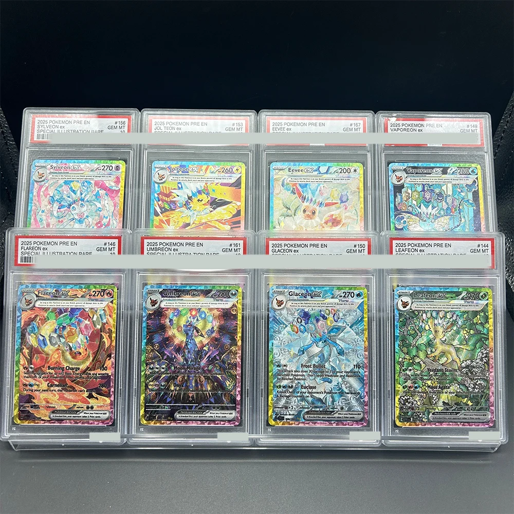 Фото 2025 PRE EN Umbreon Ex Специальная иллюстрация Редкая коллекционная карта DIY Proxy PTCG с градацией # Голографическая этикетка с картами GEM MT 161 №2
