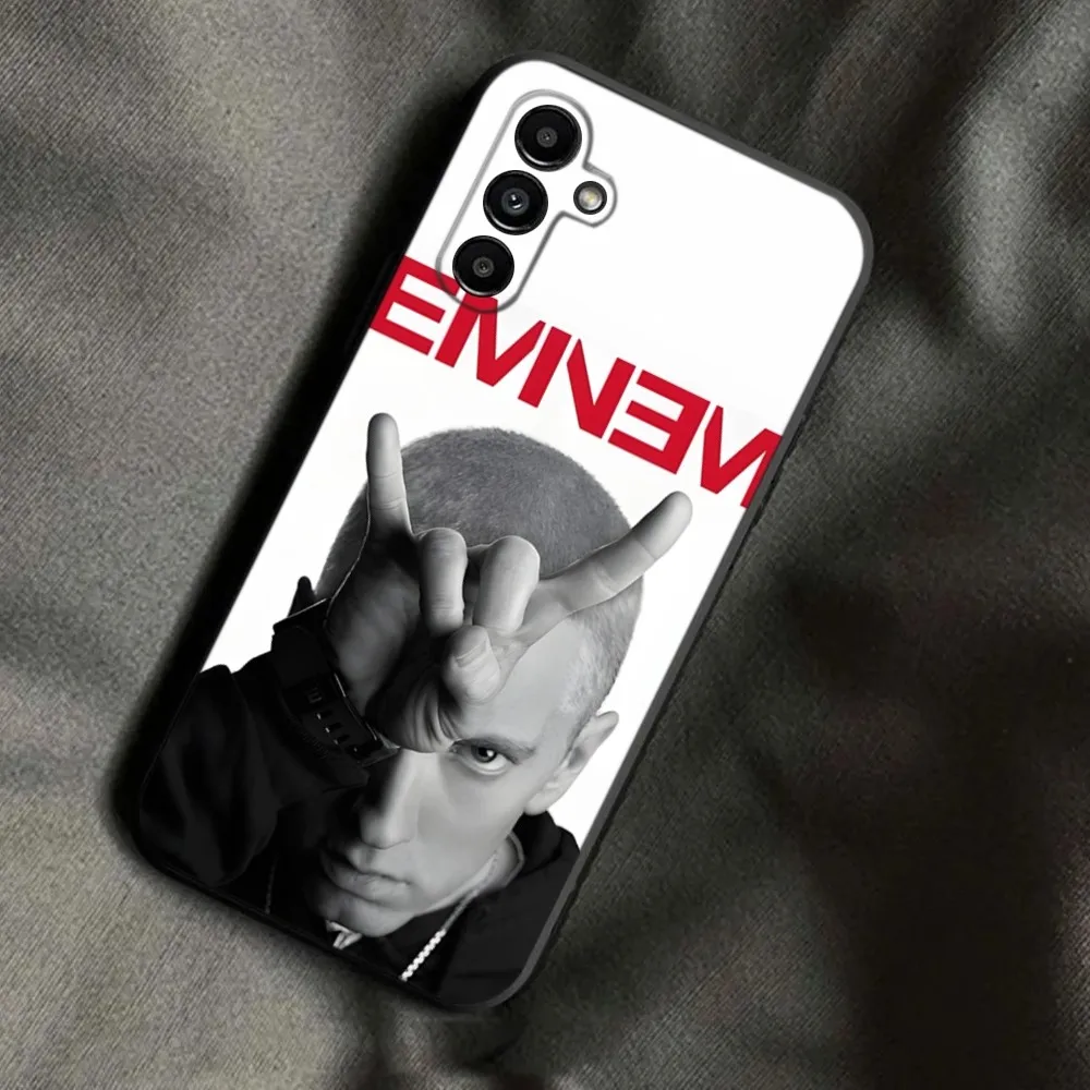 Чехол для телефона E-Eminem Rapper Rap God Samsung Galaxy A13 A21s A22 A31 A32 A52 A53 A71 A80 A91 мягкий черный