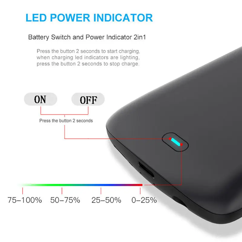 5200mAh Slim battery case For Samsung Galaxy S9 Plus Silicone shockproof Rechargeable power bank Charging Cover For Samsung S9