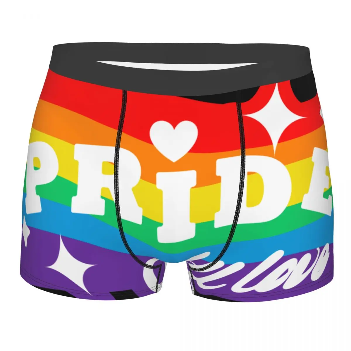 

Мужские трусы, трусы, боксеры, нижнее белье с радужным флагом, сексуальные мужские шорты
