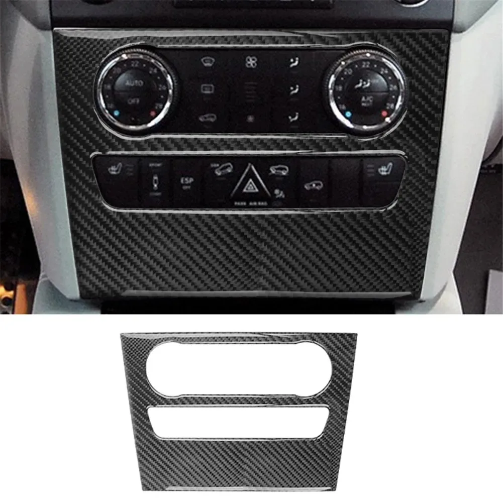 

Для Mercedes Benz M-Class 2006 2007 2008 2009 2010 2011, черные наклейки из углеродного волокна, декоративные аксессуары для салона автомобиля