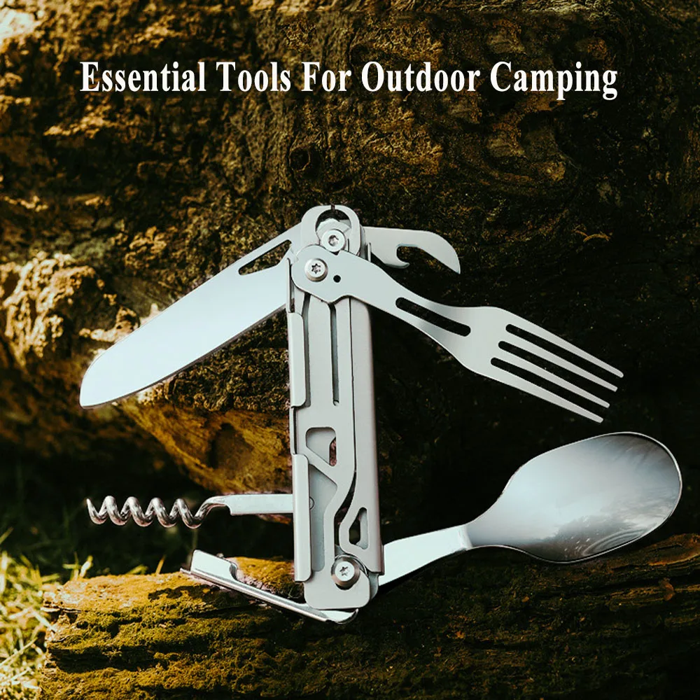 

440 Steel Survival Folding Knife Camping Gadgets EDC Multitool Hunting Goods Swiss Pocket Knives Jackknife Cutter Outdoor Tools