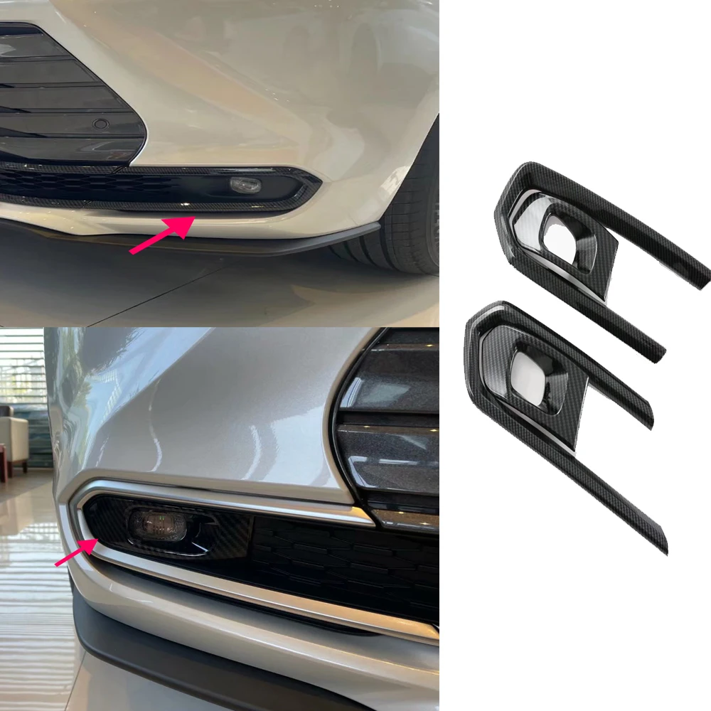 

Передняя противотуманная фара из углеродного волокна для Toyota Sienna 2021 2022, противотуманная фара, крышка, отделка, защита автомобиля, внешние ак...
