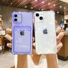 Чехол для iPhone 11 12 13 Pro Max, силиконовый чехол с любовным сердцем, держатель для карт, чехол для iphone 11 Pro X XS Max XR 7 8 Plus SE 2, чехол