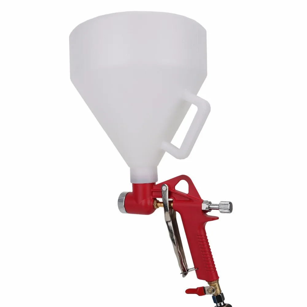 

Air Hopper Spray Gun Paint Texture Tool Air Spray Gun Drywall Wall Painting Sprayer 1.45 Gallon Hopper with Handle 3 Nozzles