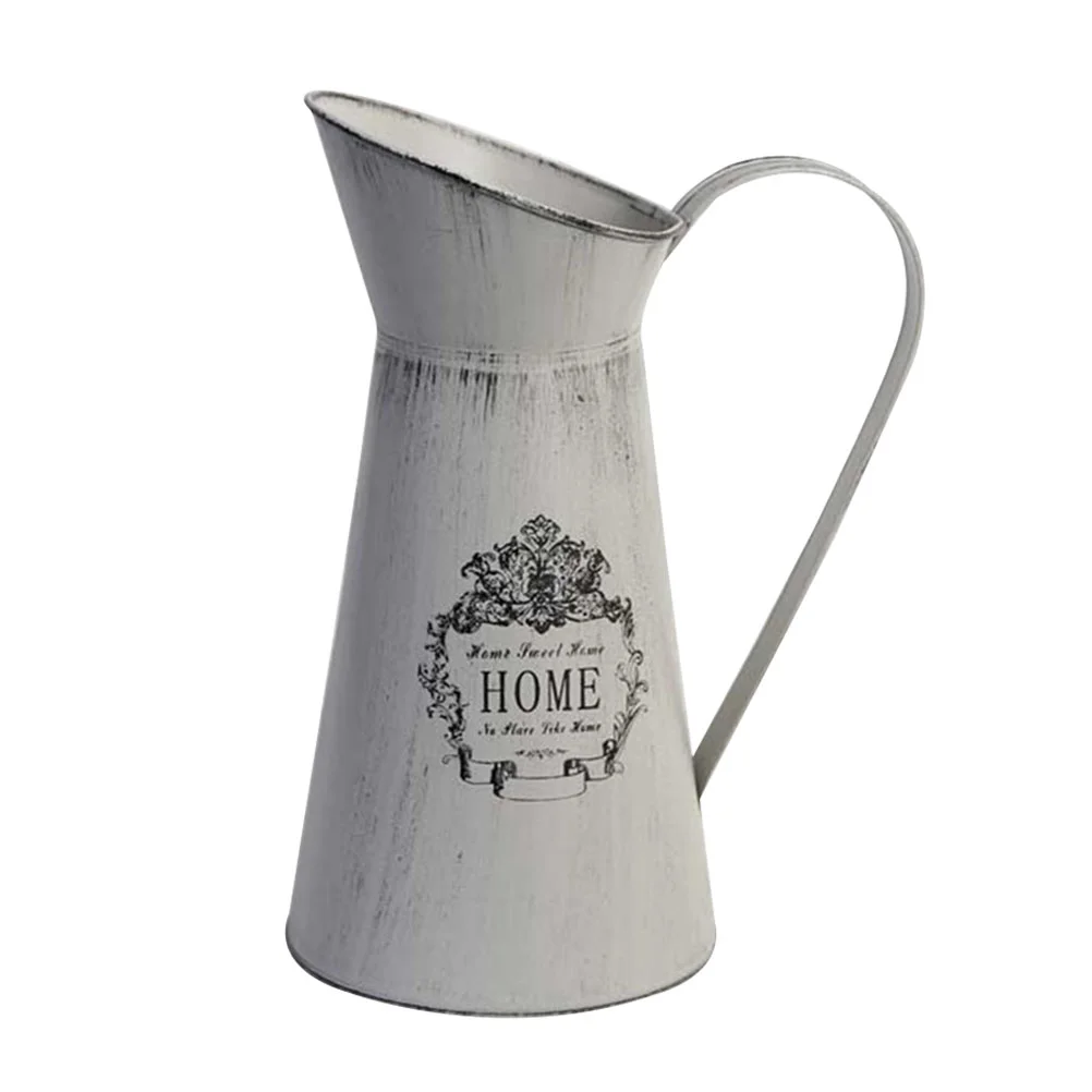 

1Pc French Decor for The Home Farmhouse Pitcher Flower Vases Decorative Vases for Flowers Shabby Chic Flower Jug