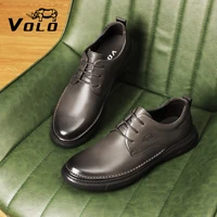 volo british mens formal leather shoes business casual real soft leather fashion versatile 2021 new spring and autum