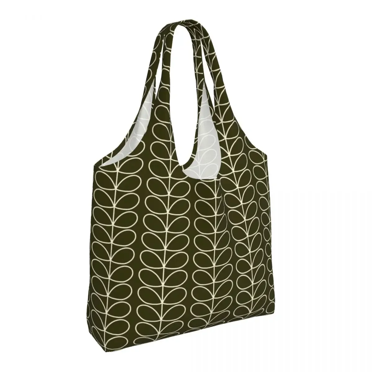 Изготовленная на заказ сумка для покупок Orla Kiely с линейным стержнем Kelp женская