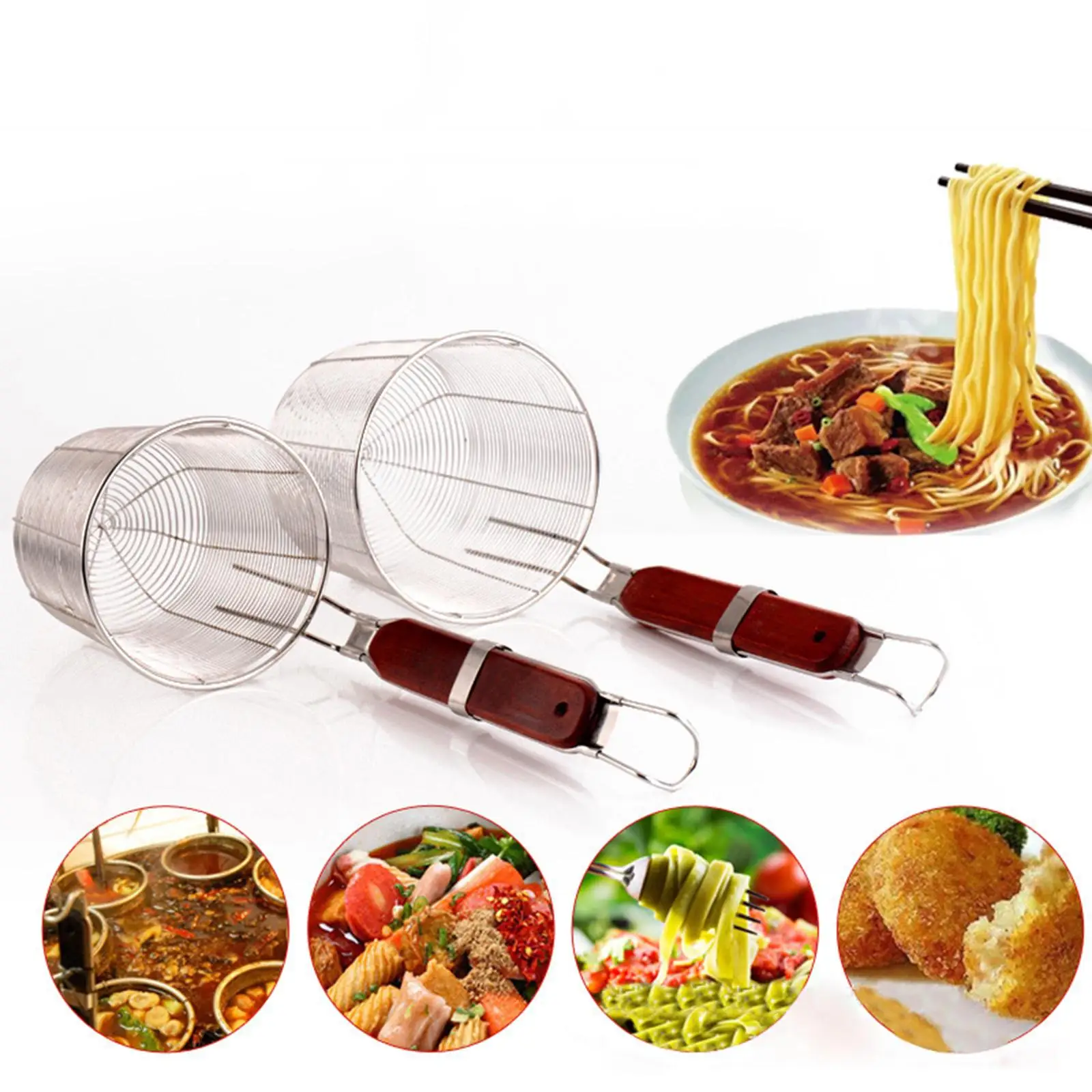 Ситечко для макарон дуршлаг плоский цилиндрический фильтр кемпинговых чипсов