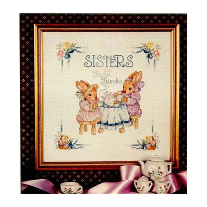 Набор для вышивки крестиком в стиле журнала Питер Кролик сестры детская комната