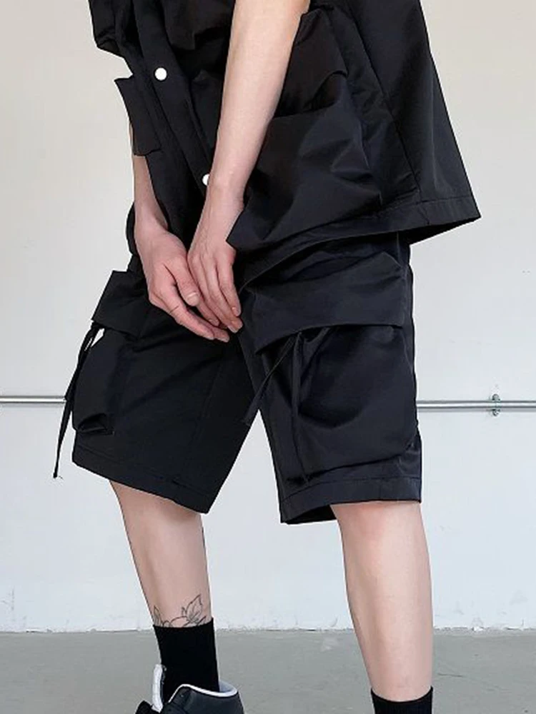 

ZCSMLL Summer Dark Wear Style Design Men's Shorts Handsome Cargo Pants 2022 New Fashion Universal Large Pocket Casual T3856