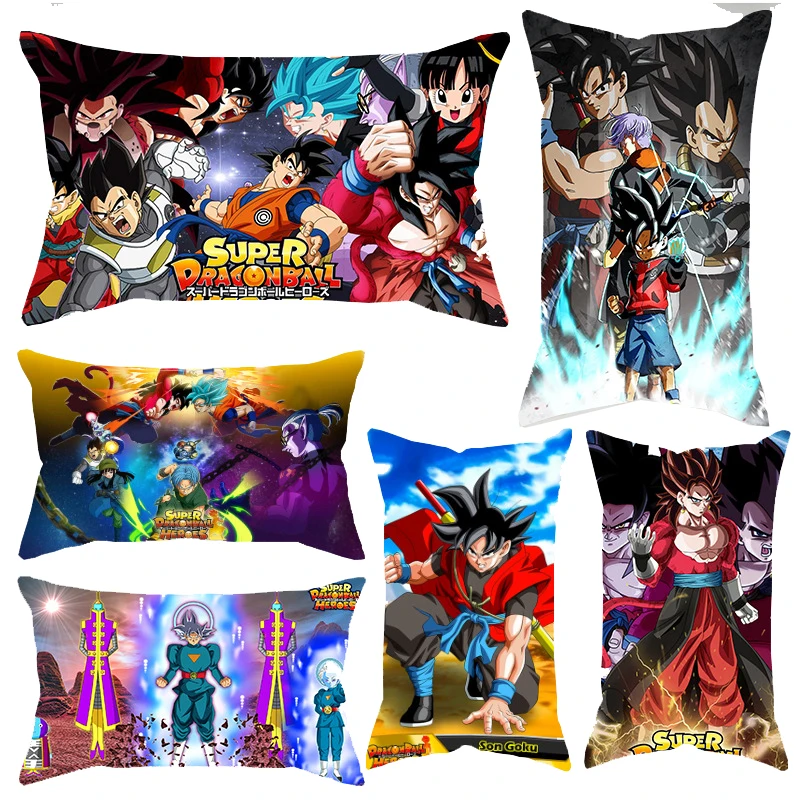 Наволочка в стиле аниме Dragon Ball Z Сон Гоку супер сайянь для гостиной дивана