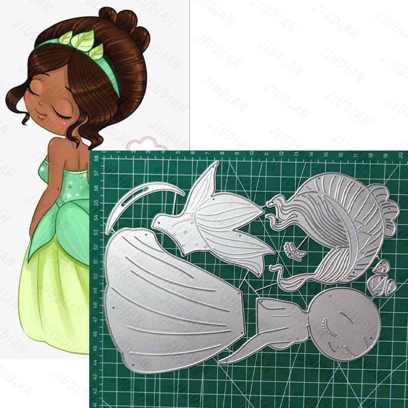 Принцесса в платье без бретелек металлический штамп для DIY скрапбукинг поделки