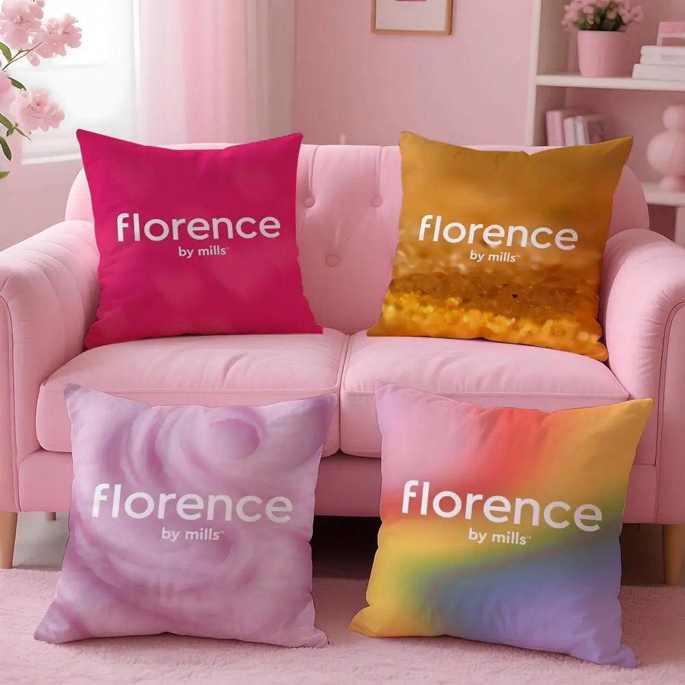 Фото Модная декоративная наволочка F-Florence by Mills с двусторонним принтом, из короткого плюша, подходит для гостиных. №1