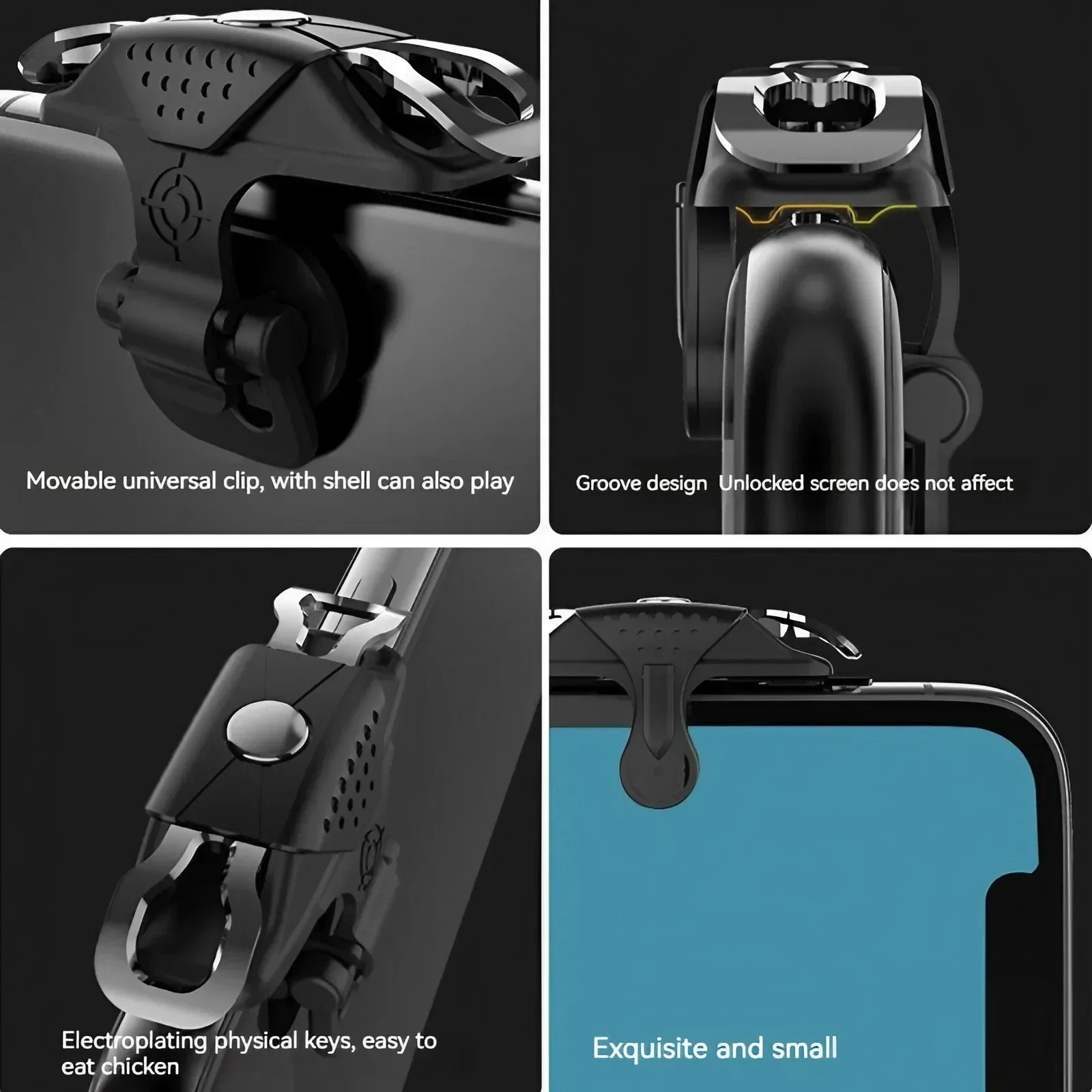 Мобильный телефон для PUBG Aim Shooting L1 R1 ABS Key Button IOS Android универсальный геймпад