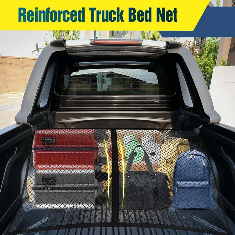 Высокоэластичная грузовая сетка для пикапа грузовой сетки растяжка 4X4 фута до