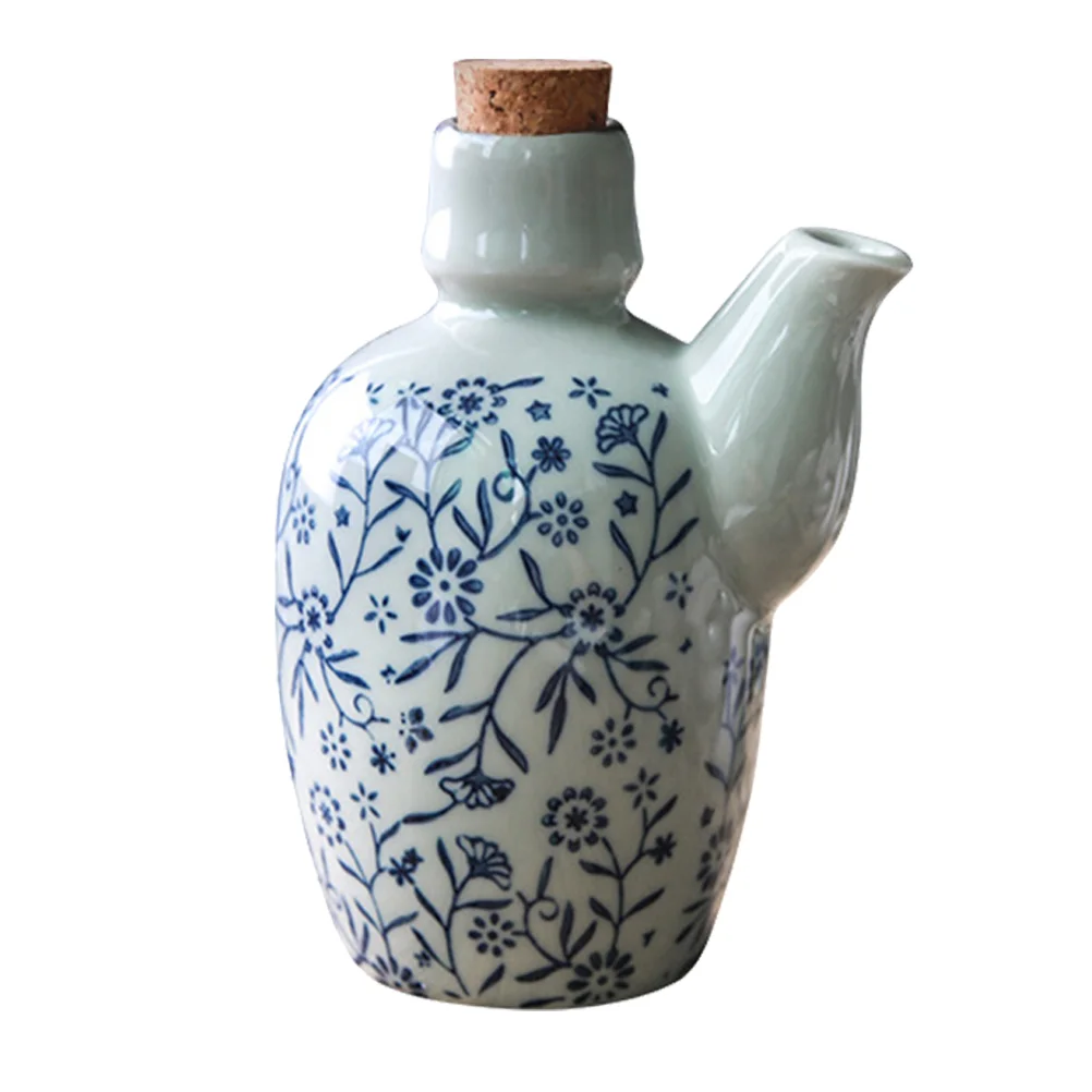 

Oil Dispenser Bottle Sauce Vinegar Ceramic Soy Olive Cruet Condiment Bottles Jar Container Pourer Seasoning Ceramics Pot