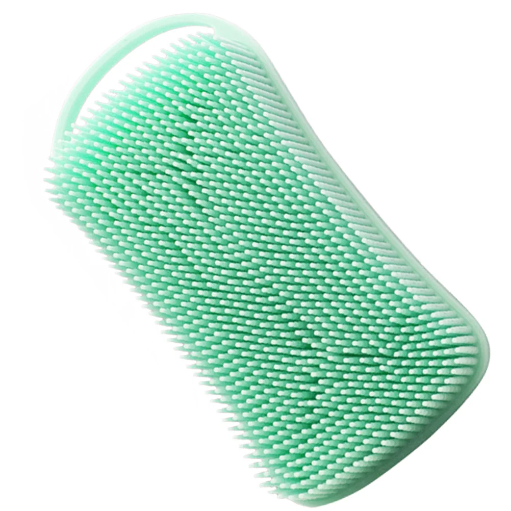 

Silicone Exfoliating Body Scrubber Hair Scalp Massager Flexible Silicone Brush Portable Shower Brush