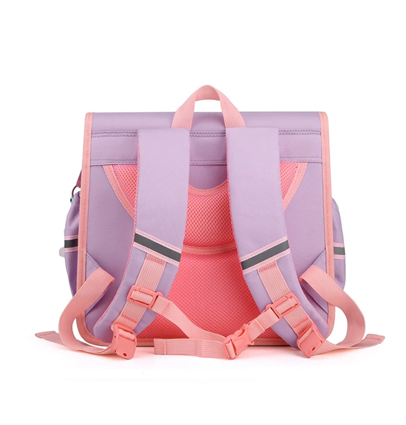 Drop Shipping Kids Cartoon School Bag for Girls Primary Backpacks Grades 1-3 Primary Student Children Waterproof Hasp Schoolbag