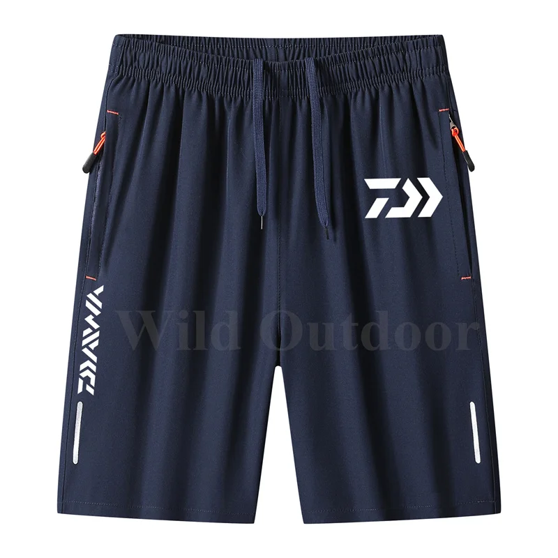 

Daiwa Summer Men's Casual Multiple Pockets Fishing Short Outdoor Sports Plus Size Quick Drying Breathable Zipper Fishing Short