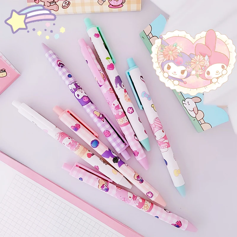

Sanrio Kuromi My Melody Gel Pen Kawaii Anime Cartoon Cute Pattern Student Stationeries Signature Press The Neutral Pen Toy Girls