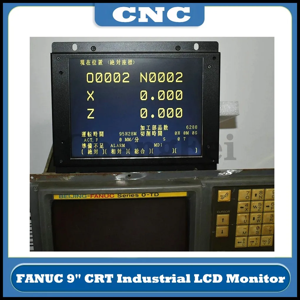 

Latest Industrial LCD Display Monitor For Replacing FANUC 9" Old CRT A61L-0001-0093 D9MM-11A MDT947B-2B A61L-0001-0095 D9CM-01A