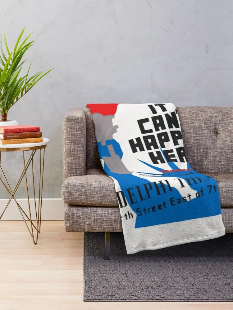 Не могу случиться здесь - федеральный театрстский проект 1937 год. WPA. Плед в клетку.