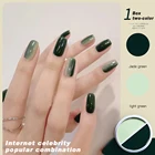 30 цветов s Новый двухцветный твердый консервированный гель для ногтей полуперманентный фототерапевтический гель DIY дизайны ногтей Гель-лак для нейл-арта TSLM1