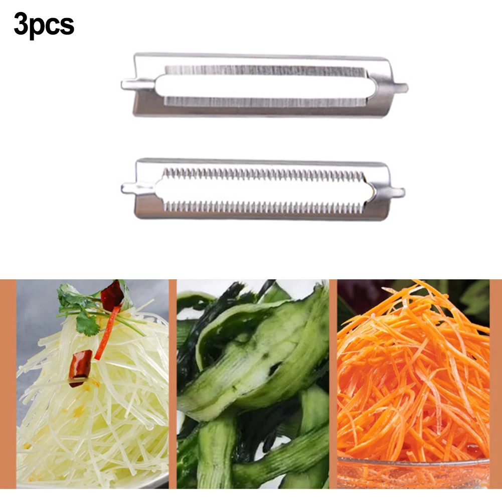 

3pcs Stainless Steel Blades Replacement Blades For Double Peeler And Single Peeler Asparagus Peeler Peeler