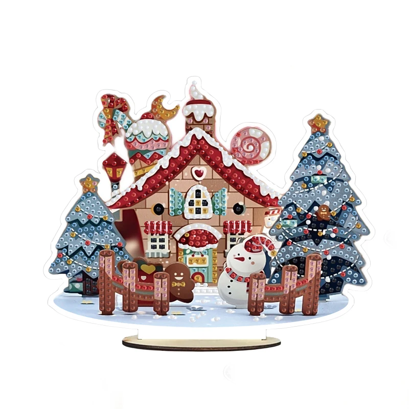 DIY 5D алмазная живопись искусство рождественский дом набор для украшения рабочего