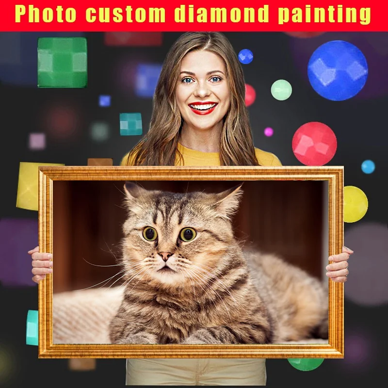 Фото на заказ алмазная живопись 5D Алмазная мозаика Полная квадратная/круглая