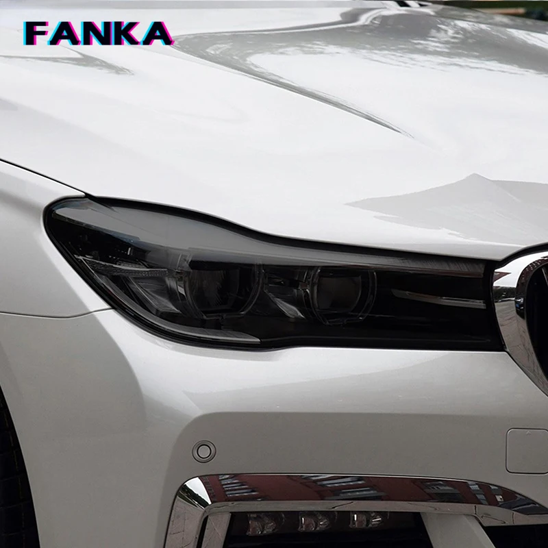 

2 шт. Защитная пленка для автомобильных фар Прозрачная черная наклейка из ТПУ для BMW 7 серии F01 F02 F03 F04 G11 G12 2009-2020 аксессуары