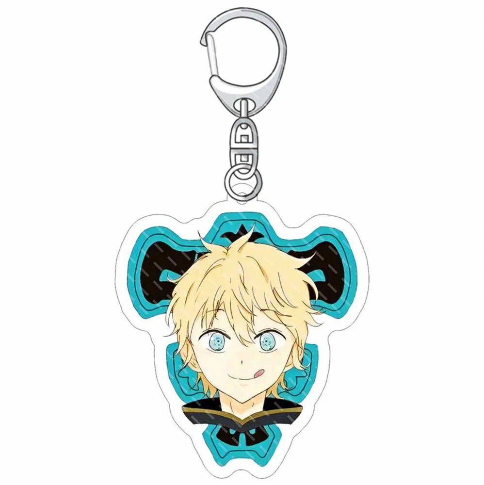 Акриловый брелок с фигуркой клевера